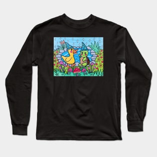 Duck and Turtle Wizard Long Sleeve T-Shirt